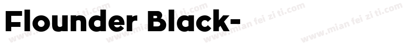 Flounder Black字体转换